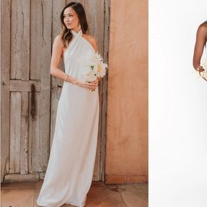 Show me Your Mumu, Jasmin Halter Dress, Ivory size small